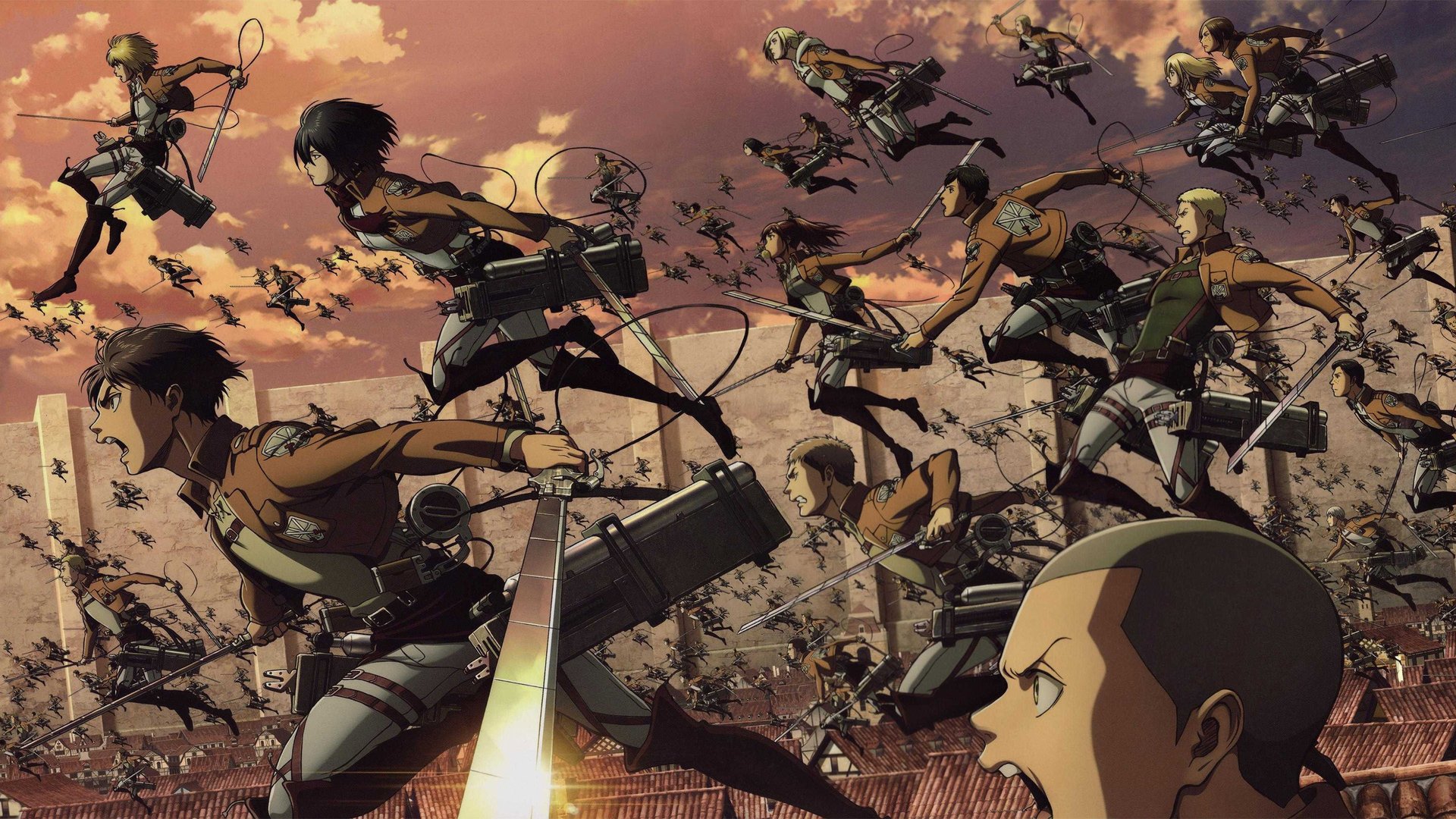 The Survey Corps in full flight.