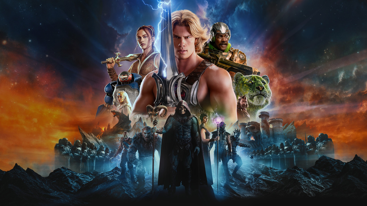 The whole roster in the key art. He-Man front and center, Skeletor where he belongs.